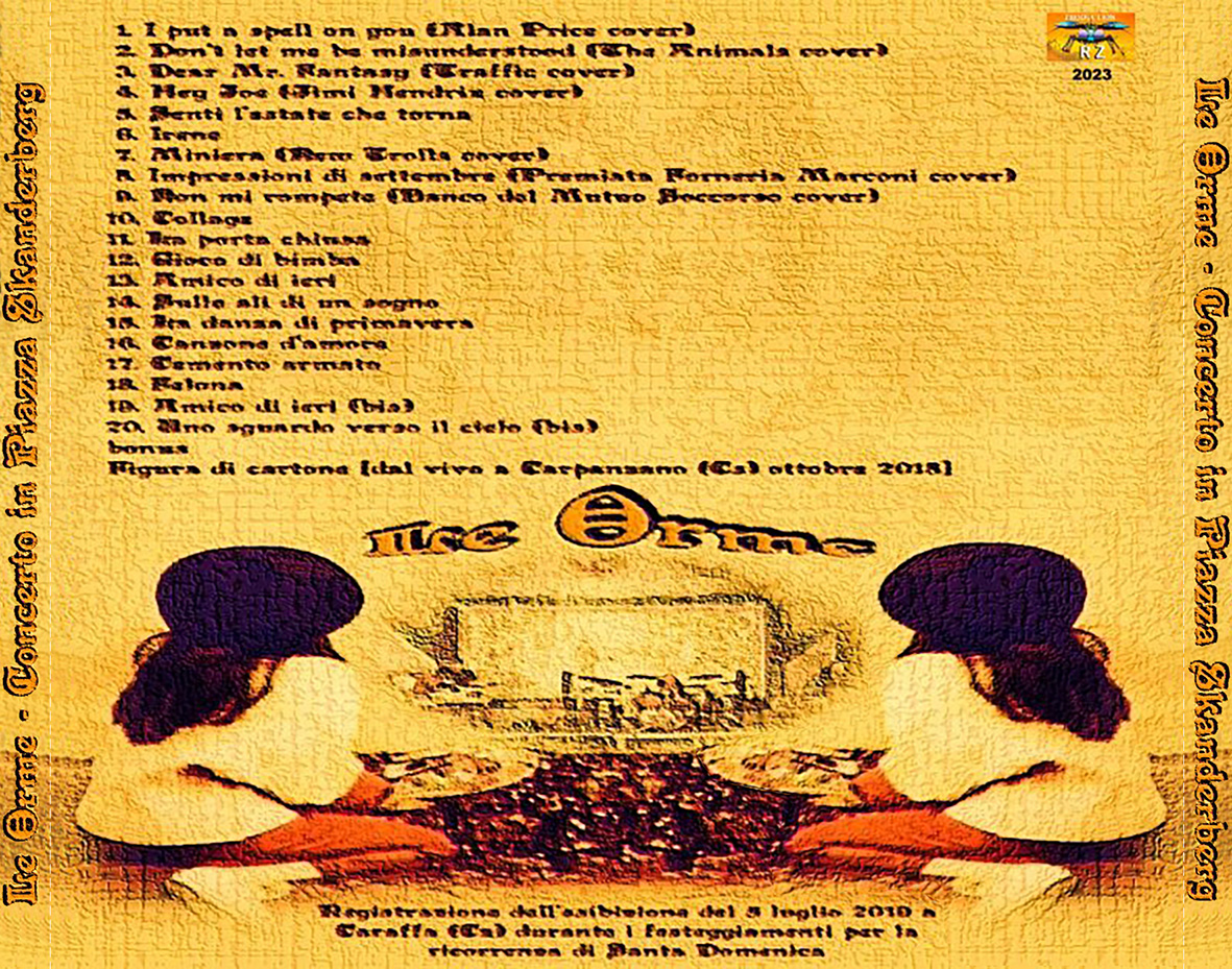 Le Orme CD Concerto In Piazza Skanderberg tray